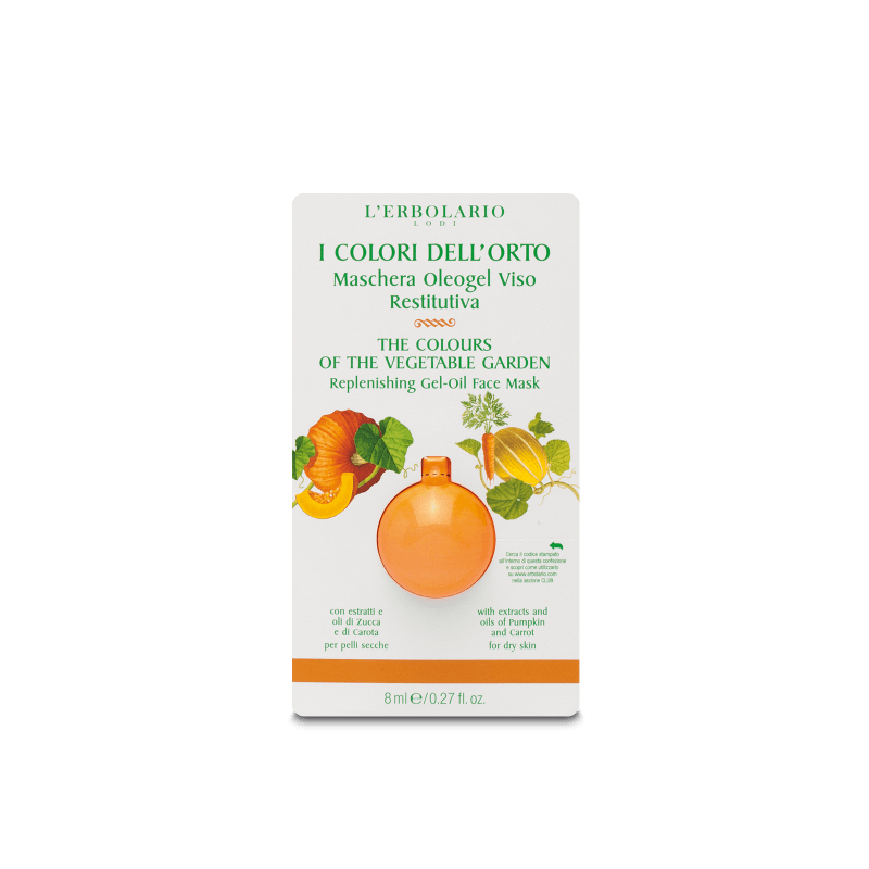 Colores del Huerto Naranja Mascarilla OleoGel Cara Nutritiva, 8 ml