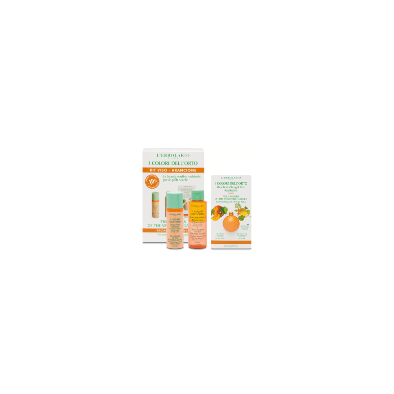 Colores del Huerto Naranja Kit Cara Pieles Secas: Detergente + Crema + Mascarilla