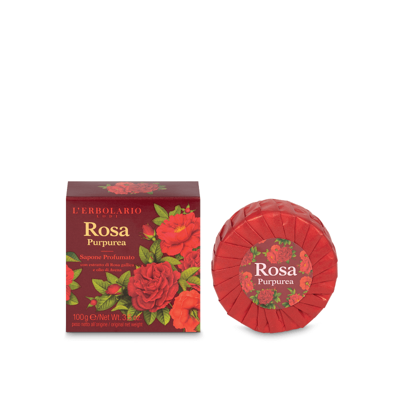 Rosa purpúrea Jabón Perfumado, 100 g