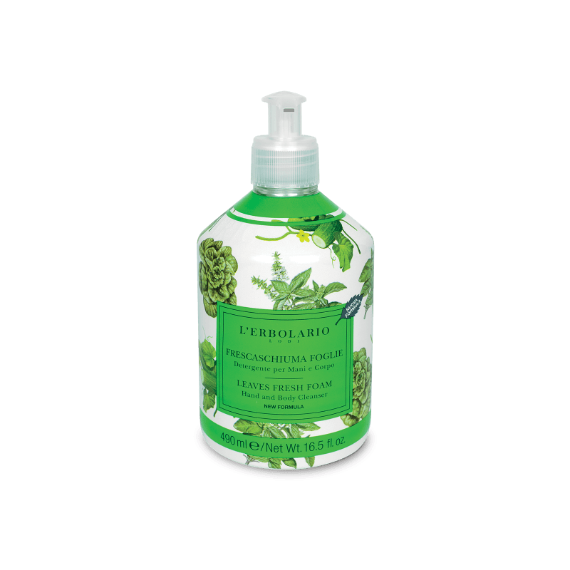 Frescaespuma hojas jabón líquido, 490 ml