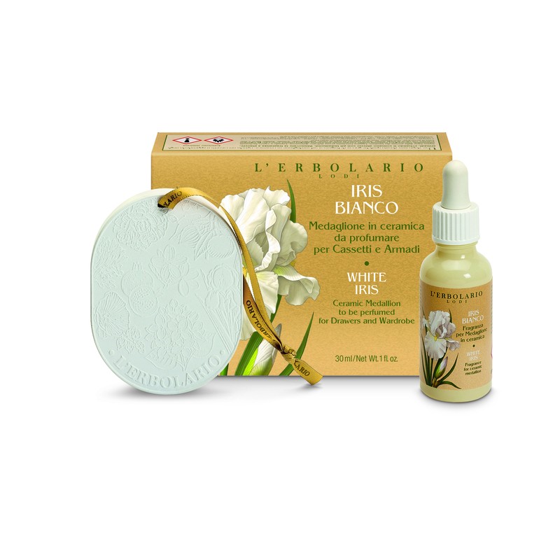 Iris Blanco Kit Medallón Metálico para Cajones y Armarios