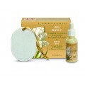 Iris Blanco Kit Medallón Metálico para Cajones y Armarios