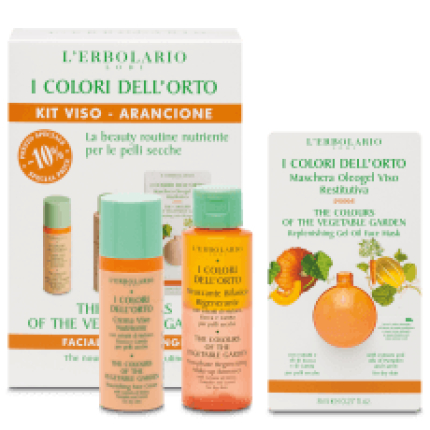 Colores del Huerto Naranja Kit Cara Pieles Secas: Detergente + Crema + Mascarilla