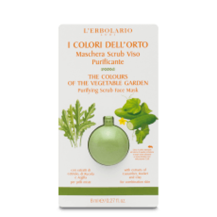 Colores del Huerto Amarillo Mascarilla Scrub Cara Purificante, 8 ml