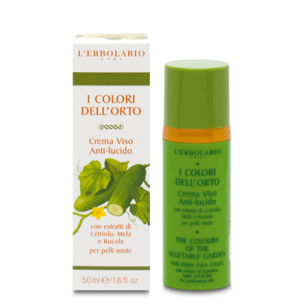 Colores del Huerto Verde Crema Cara Anti-brillos, 50 ml