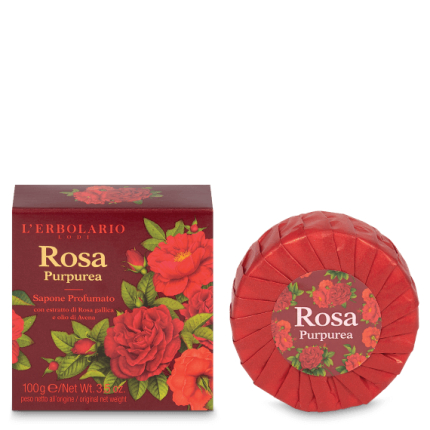 Rosa purpúrea Jabón Perfumado, 100 g