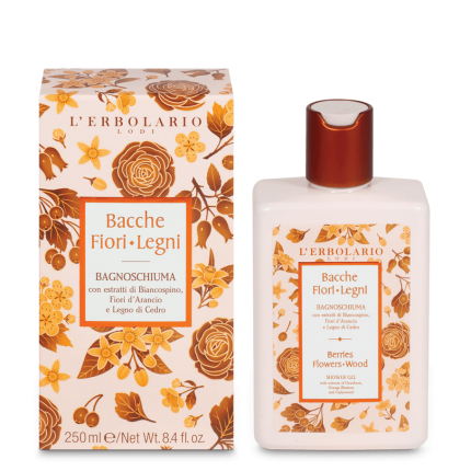Bayas Flores Leños Gel de Baño, 250 ml