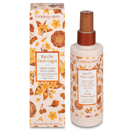 Bayas Flores Leños Crema Perfumada para el Cuerpo, 200 ml