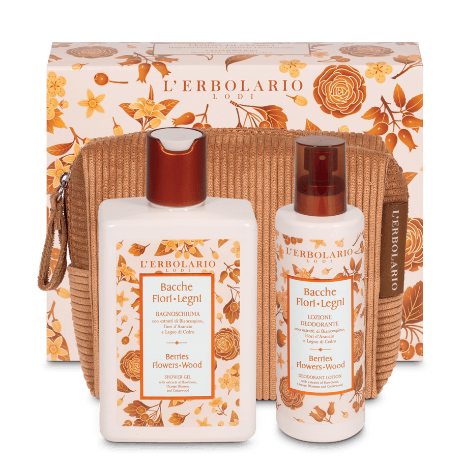 Bayas Flores Leños Beauty pochette Madera de Cedro Gel de baño 250 ml y Desodorante 100 ml Bayas Flores Leños Beauty pochette Madera de Cedro Gel de baño 250 ml y Desodorante 100 ml