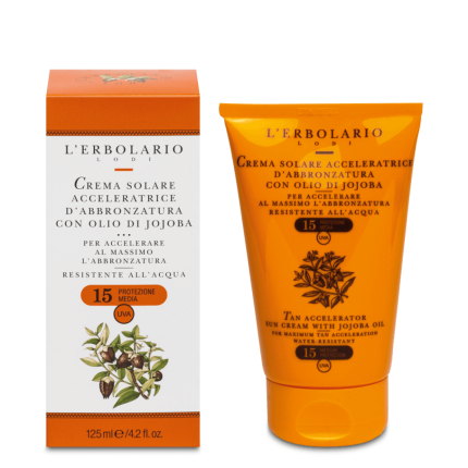 Solar Crema Aceleradora Jojoba Cuerpo Spf15, 125 ml
