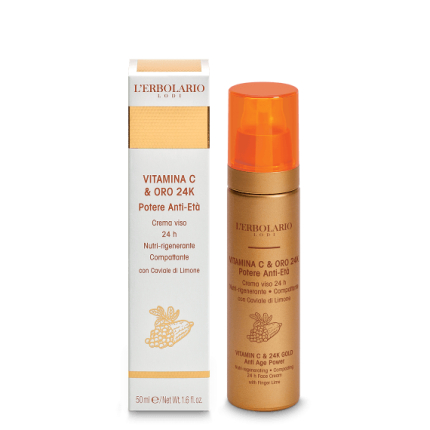 Vitamina C y Oro Crema Cara día y noche, 50 ml
